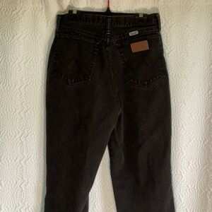 Wrangler Black Straight Jeans 90’s USA made vintage